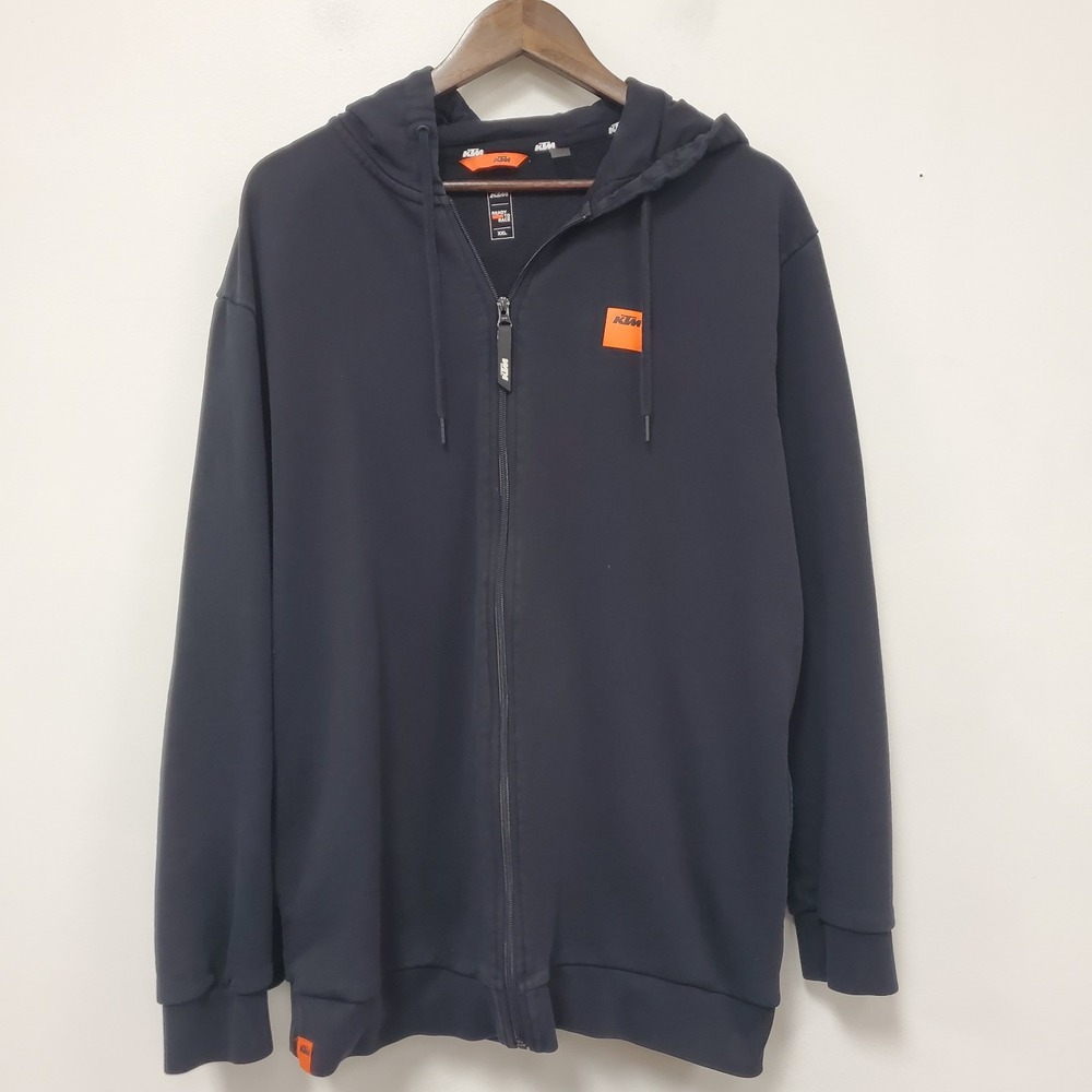 Ktm Mens Full Zip Hooded Sweatshirt Size Xxl Black Racing Dirt Bike Motocross